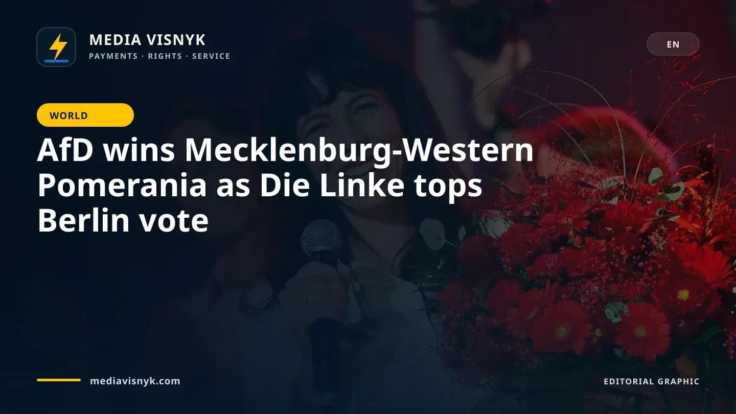 Image accompanying «AfD wins Mecklenburg-Western Pomerania as Die Linke tops Berlin vote»