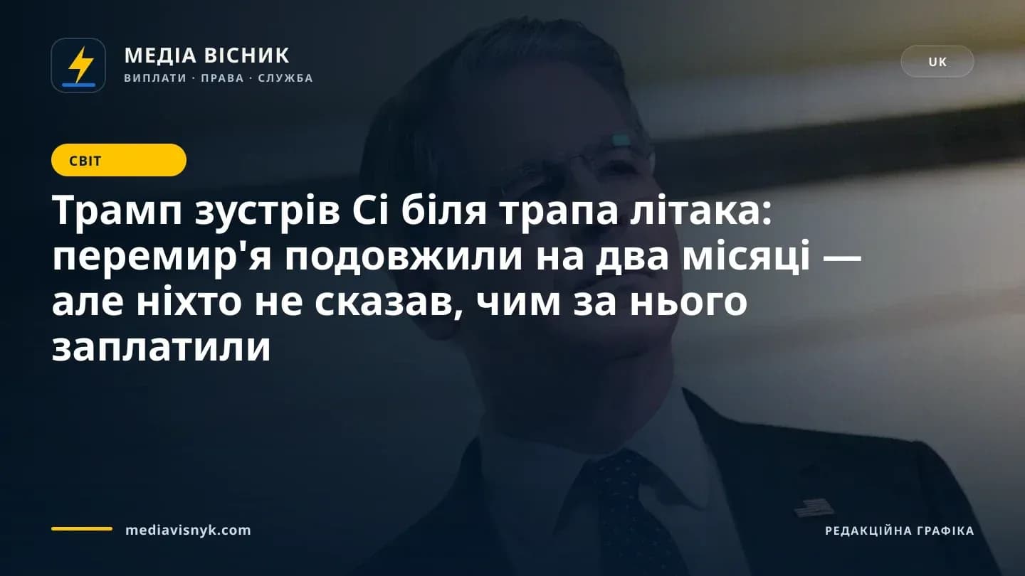 Сивий чоловік у безобідкових окулярах, темному костюмі, білій сорочці, синій краватці з візерунком і маленькій шпильці з американським прапорцем на лацкані дивиться вгору на розмитому бежево-білому тлі.