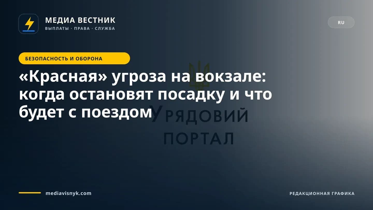 Изображение к материалу ««Красная» угроза на вокзале: когда остановят посадку и что будет с поездом»