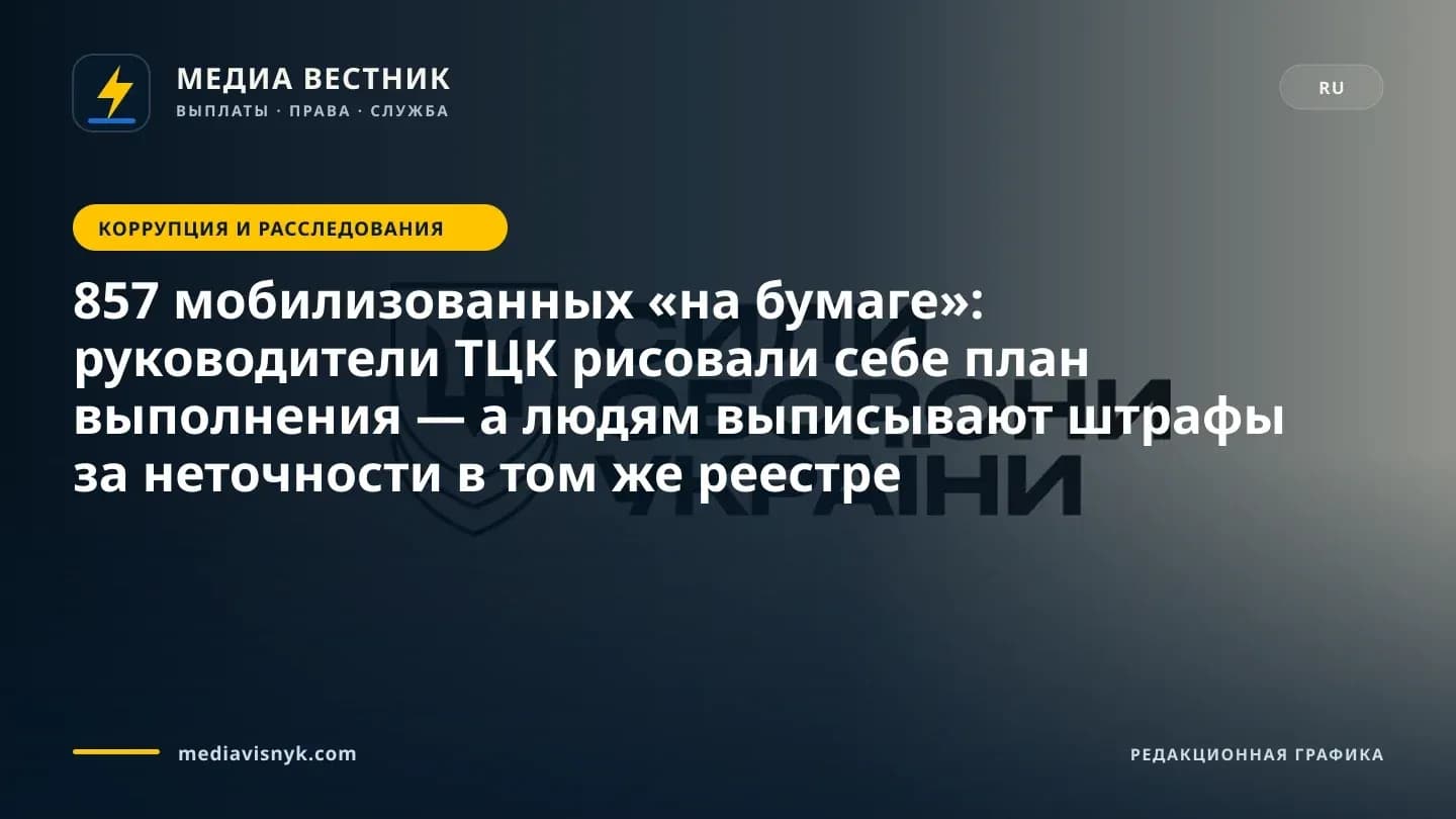 Черно-белый логотип на бежевом фоне изображает щит с трезубцем рядом с жирной кириллической надписью «СИЛИ ОБОРОНИ УКРАЇНИ».