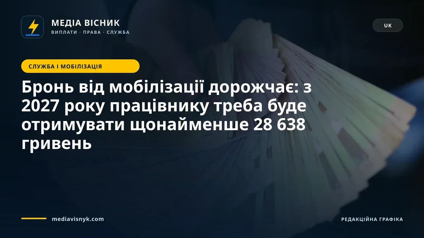 Рука розгортає великий стос кольорових банкнот, зокрема жовту купюру номіналом 100 з портретом, на темному тлі.
