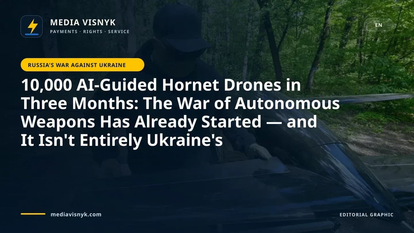 A person wearing a black cap, sunglasses, a face covering, gloves, and a black hoodie with 'NORD DIVISION' printed on it handles the glossy black wing of a large fixed-wing aircraft-like object in a wooded area with green trees and a dirt path.
