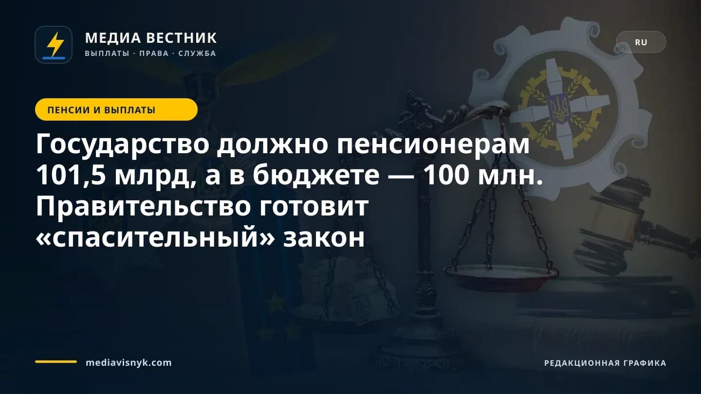 Изображение к материалу «Государство должно пенсионерам 101,5 млрд, а в бюджете — 100 млн. Правительство готовит «спасительный» закон»