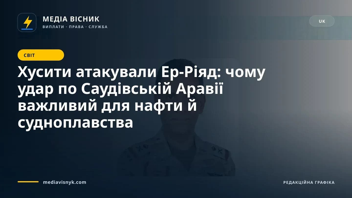 Портрет чоловіка середнього віку з коротким темним волоссям у військовій формі пустельного камуфляжу з знаками розрізнення на плечах і грудях, на білому тлі з бірюзовим логотипом у верхньому лівому куті.